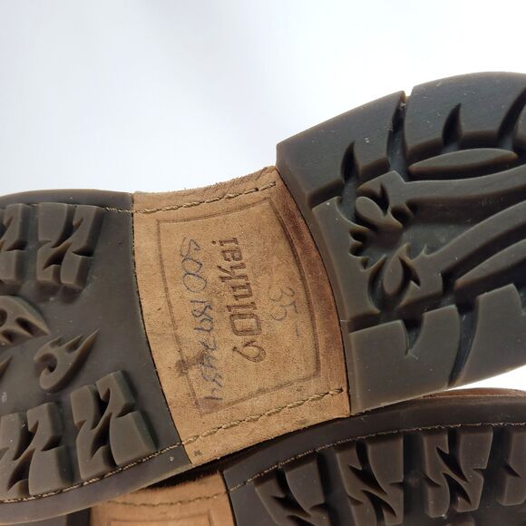 OluKai Mauna Iki leather Chukka boots US 9.5 distressed brown Ankle Wool Lined main image 4
